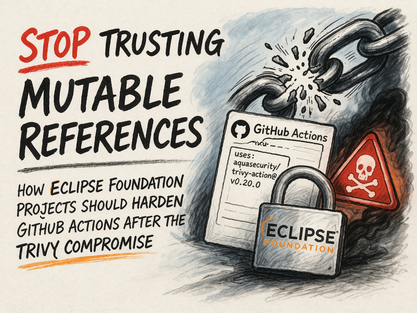 Stop trusting mutable references: how Eclipse Foundation projects should harden GitHub Actions after the Trivy compromise